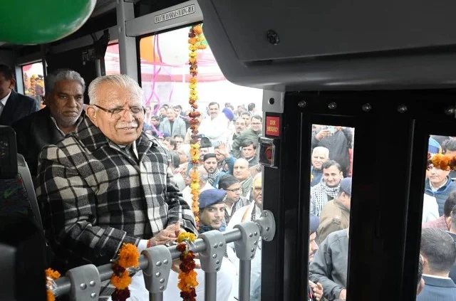 पानीपत को मनोहर सौगात, इलेक्ट्रिक सिटी बस सेवा शुरू