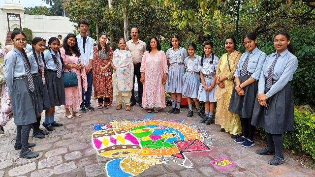 यादविंद्रा गार्डन पिंजौर में बैसाखी पर ड्राइंग और रंगोली कंपटीशन आयोजित