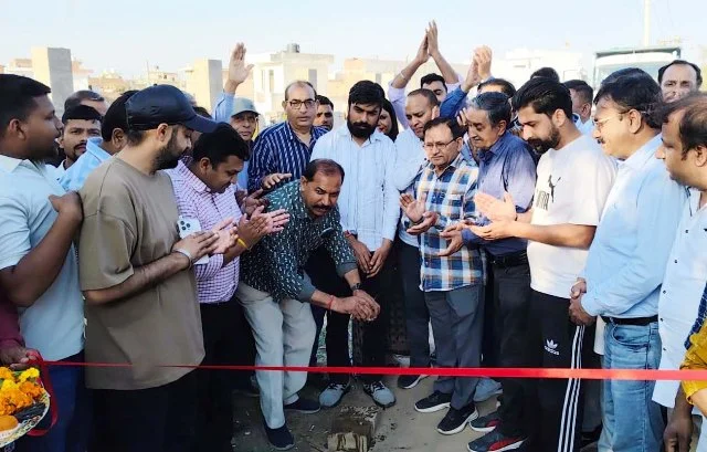 टांगरी बांध रोड को चौड़ा करने का कार्य प्रारंभ