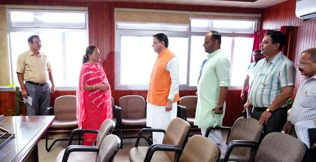 CM धामी ने विधानसभा परिसर का अवलोकन कर दी दिशा-निर्देश