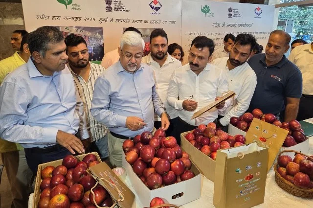 कृषि निर्यात को बढ़ावा, दुबई भेजा गया 1.2 MT गढ़वाली सेब
