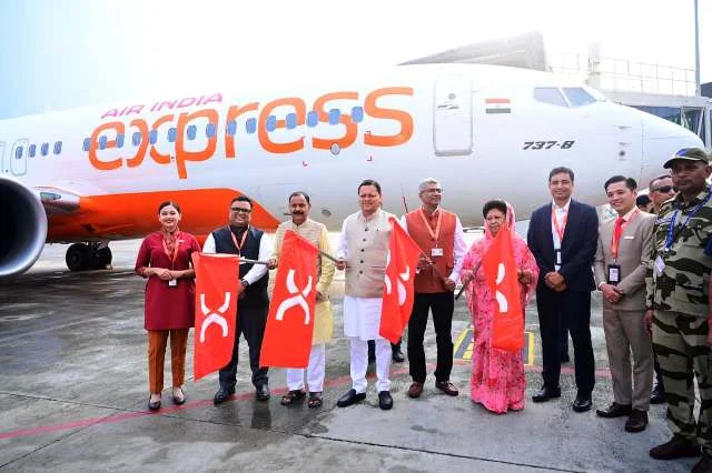 जौलीग्रांट एयरपोर्ट से एयर इंडिया एक्सप्रेस की नई उड़ान का शुभारंभ