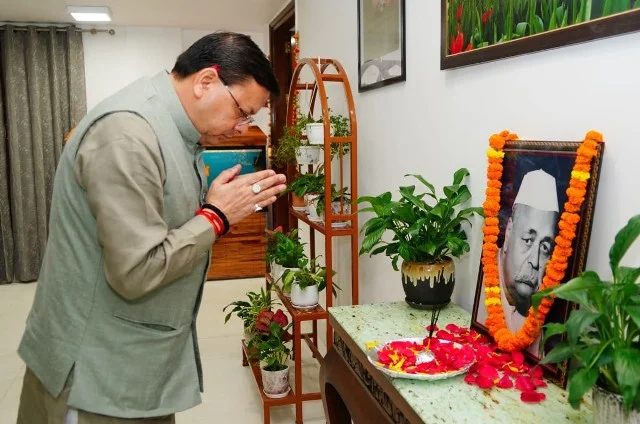 पं. गोविंद बल्लभ पंत की जयंती पर सीएम धामी ने किया स्मरण