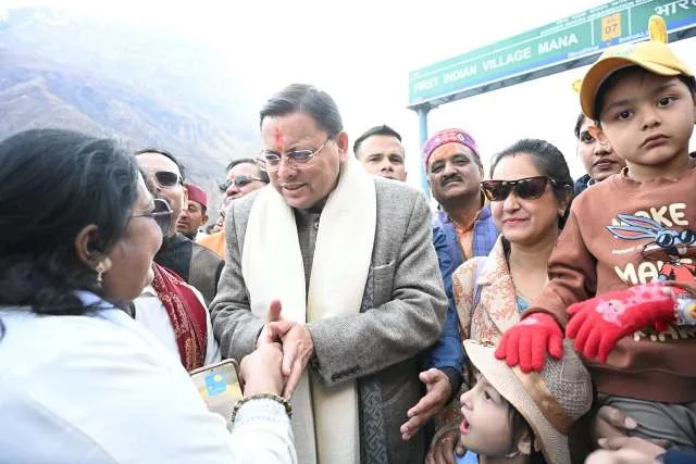 सीमांत क्षेत्र के दौरे में सीएम धामी ने हरित चारधाम यात्रा का संदेश दिया