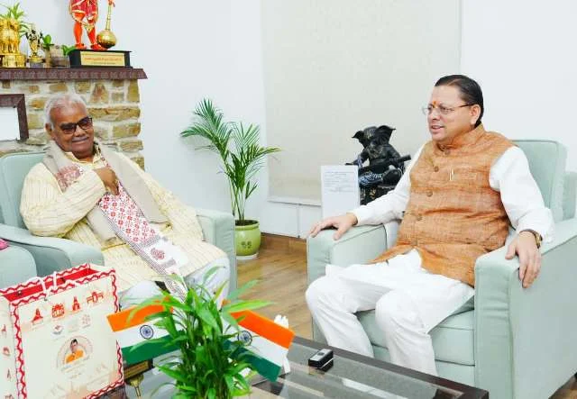 शिक्षा व संस्कृति जैसे समसामयिक मुद्दों पर उत्तराखंड सीएम व राजस्थान मंत्री ने की बातचीत